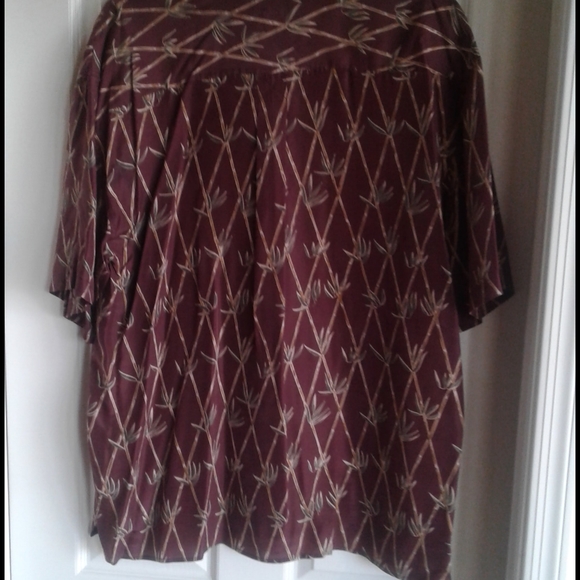 Oleg Cassini 100% silk button down shirt mens - Picture 6 of 7